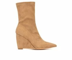 Women's New York And Company Odette Wedge Booties