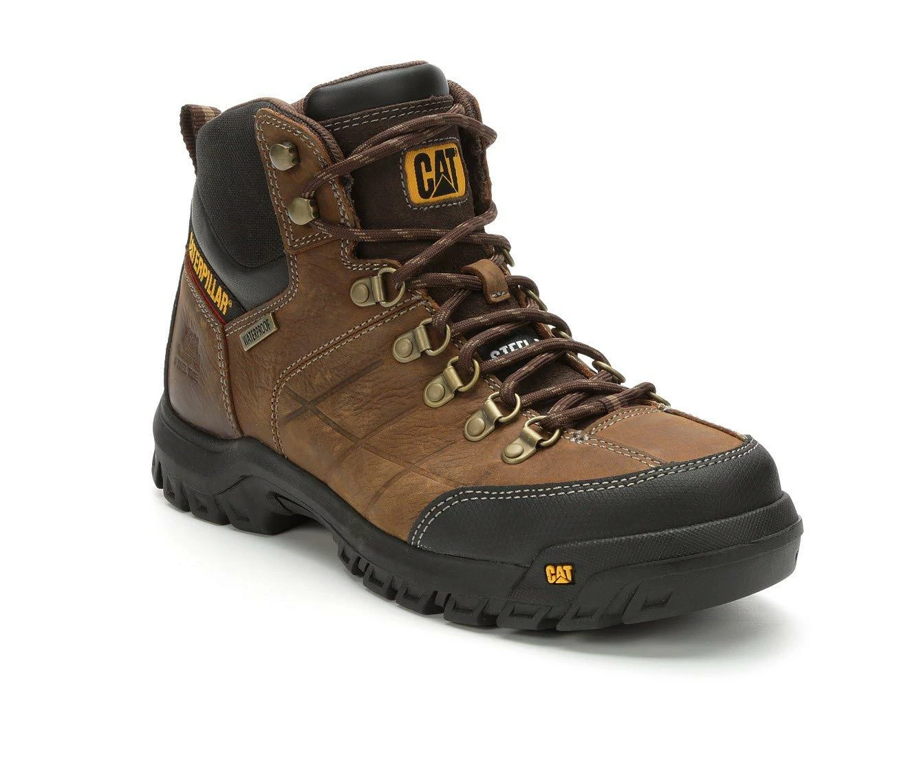 Men's Caterpillar Threshold Waterproof Steel Toe Work Boots 5 Men's Caterpillar Threshold Waterproof Steel Toe Work Boots - Image 3