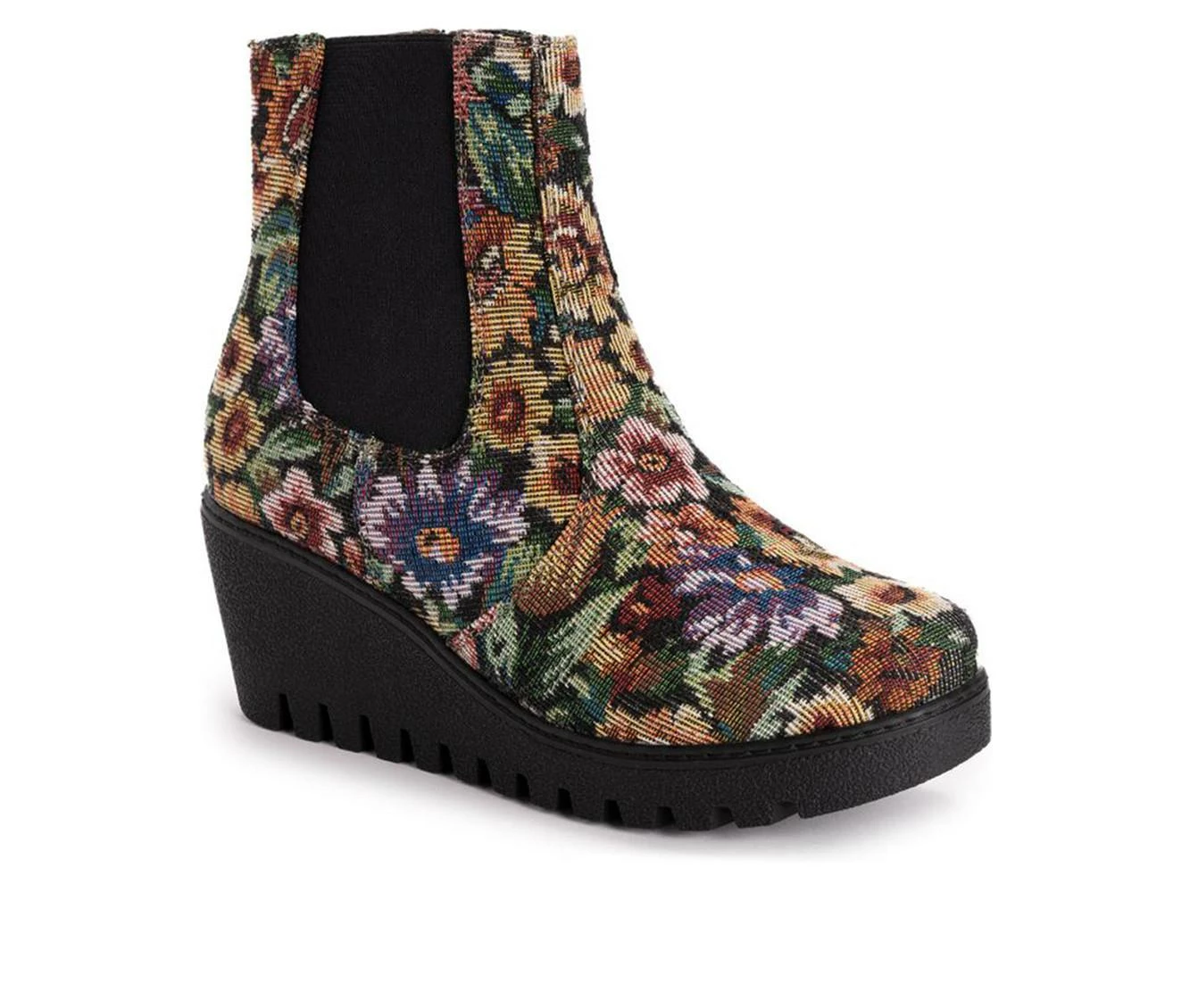 Women's MUK LUKS Vermont Essex Wedge Wedge Booties 5 Women's MUK LUKS Vermont Essex Wedge Wedge Booties - Image 3